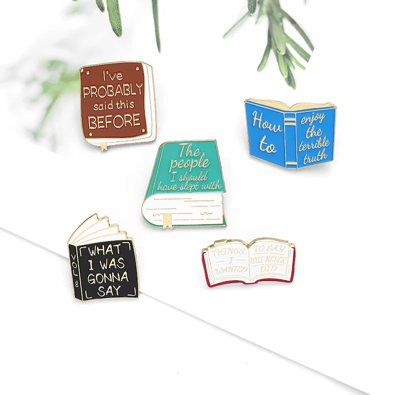 Funny Library Memes Books Brooches Bag Clothes Lapel Pin Badge Introverts  Enamel Pins Custom Hard - Buy Book Enamel Pin,Enamel Pins Custom,Clothes  Lapel Pin Product on 