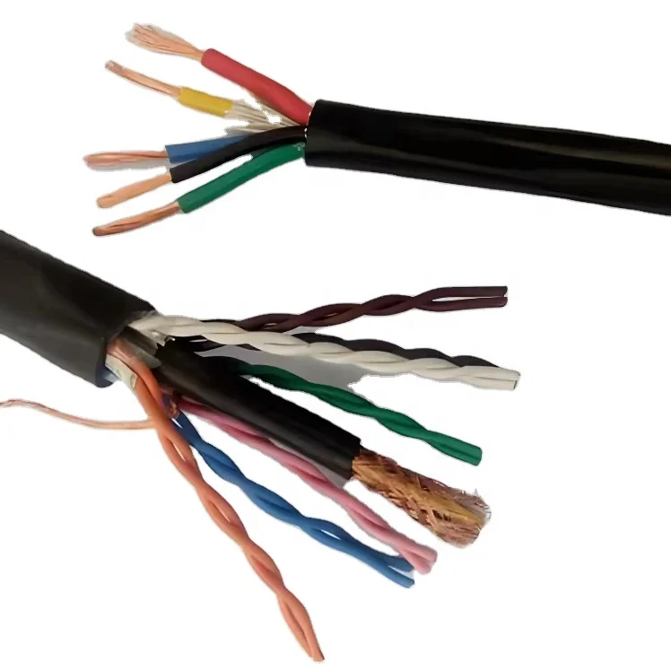 Fabriek Directe Sensor Signaal Communicatiekabel 8 Core 4 Paar Gedraaide Afgeschermde Kabel Rvsp 4*2*0.2 (24awg)
