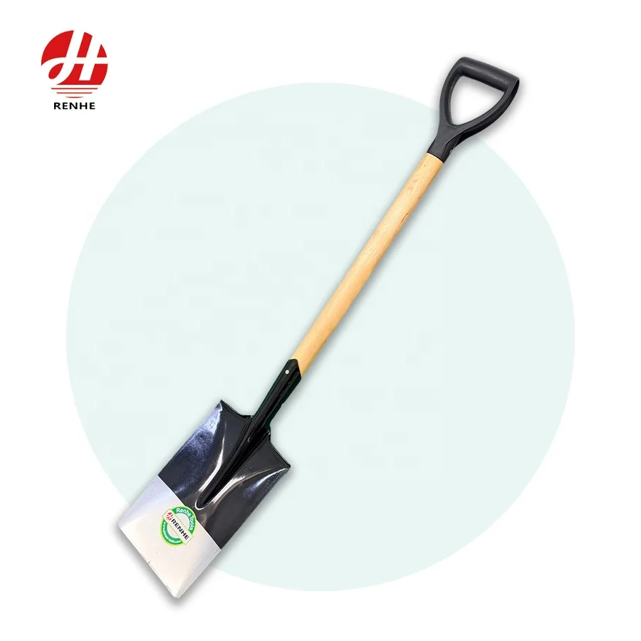 Hot Sales  Mini Shovel Garden Agriculture Construction  Farming Camping Digging  Small Steel Shovel Spade  with Wooden Handle