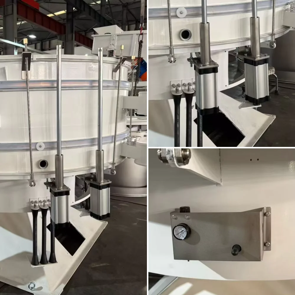 Powder Particle Gravel Sand Silica Sand Sulfate Rice Round Swing Vibrating Sieve Strainer Filter Equipment