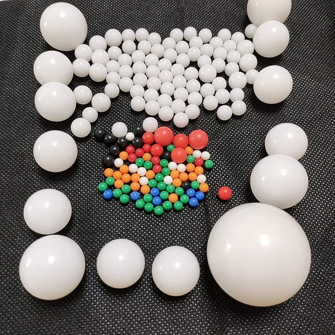 10MM X 250 PEZZI DELRIN solido palle in Plastica-Dimensioni 