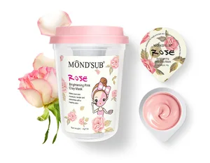 Private Label Deep Cleaning Soothing Capsule Pack Mini Travel Size Clay Mask Skin Care Gift Set OEM Mud Mask for Face