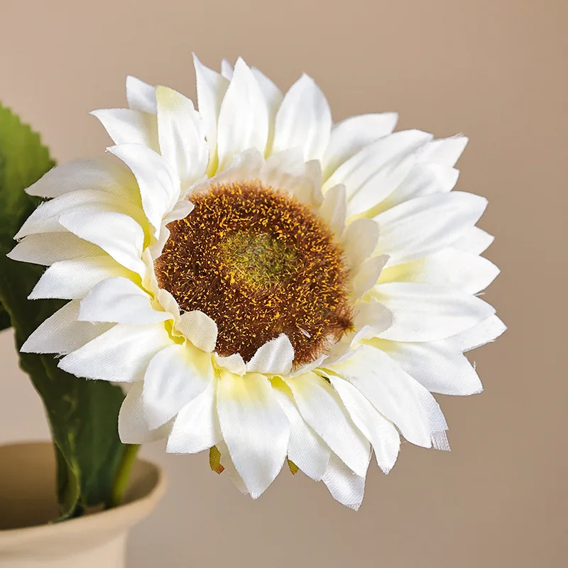 Artificial Single Branch Sunflower DIY Holding Flower Arrangement with Sunflower Materials for Wedding Home Decoration