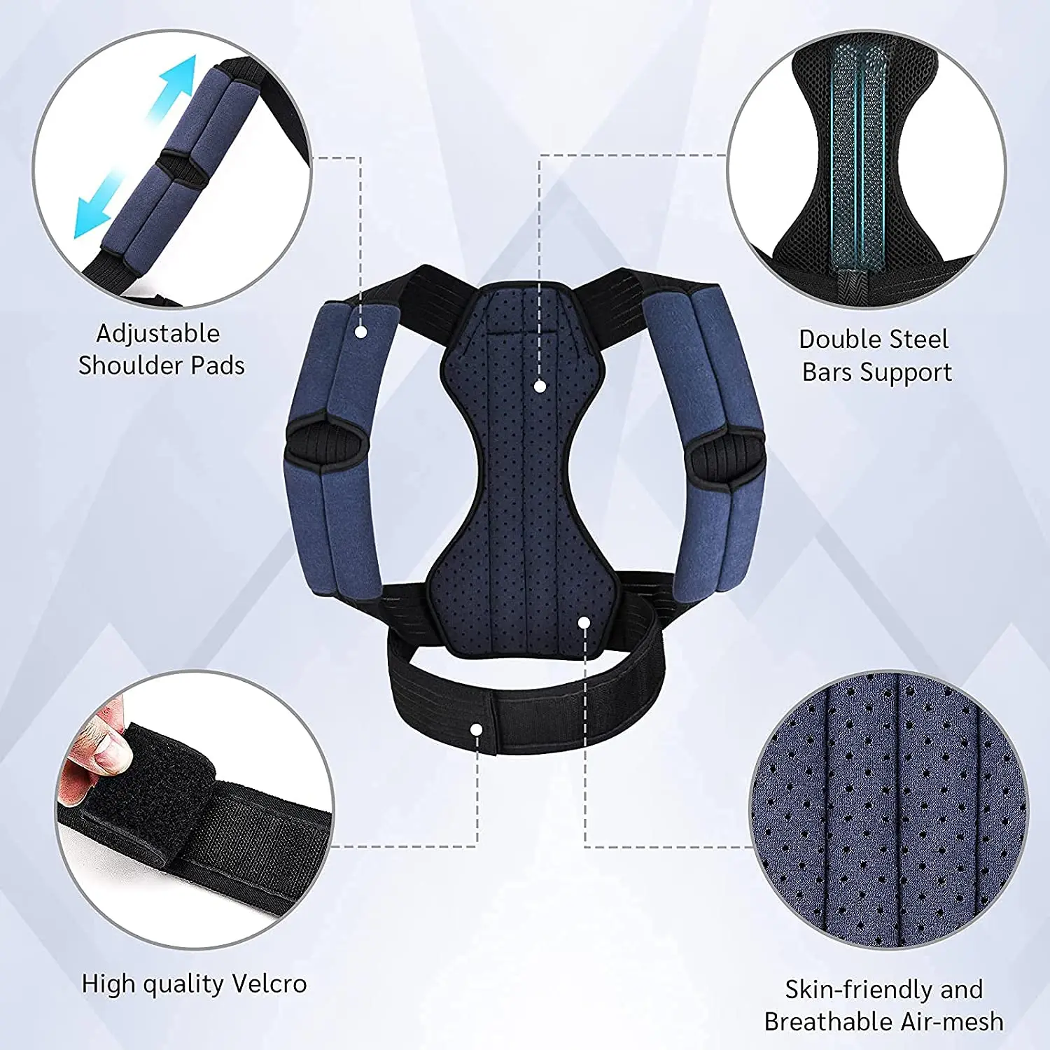 Adjustable Posture Scoliosis Corrector Low Back Brace For Back Pain ...