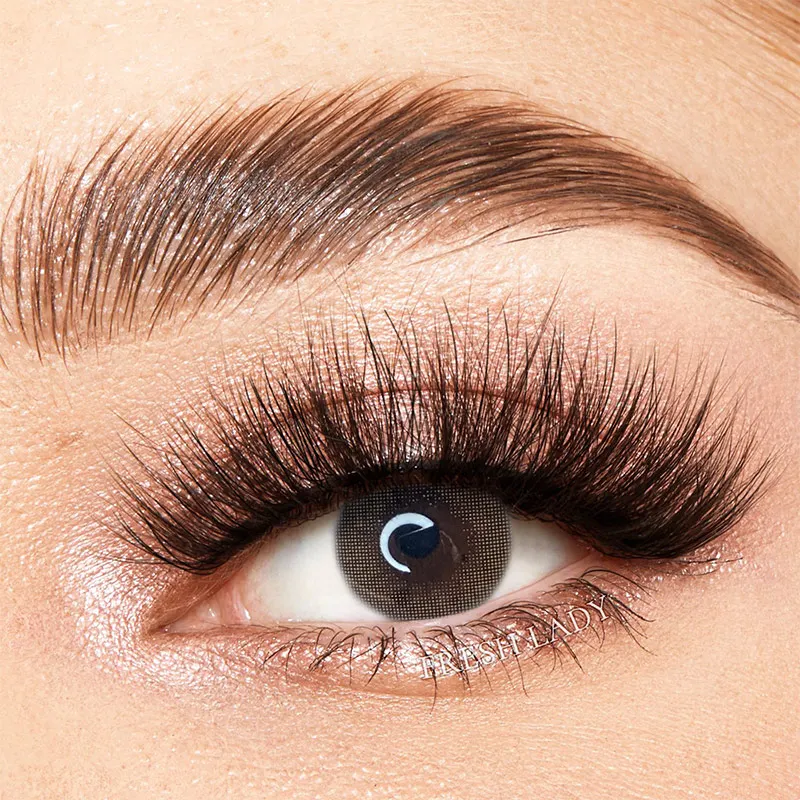 Hot Selling Natural Color Cosmetic Lenses Yearly Colored Eye Contacts Color Contact Lens