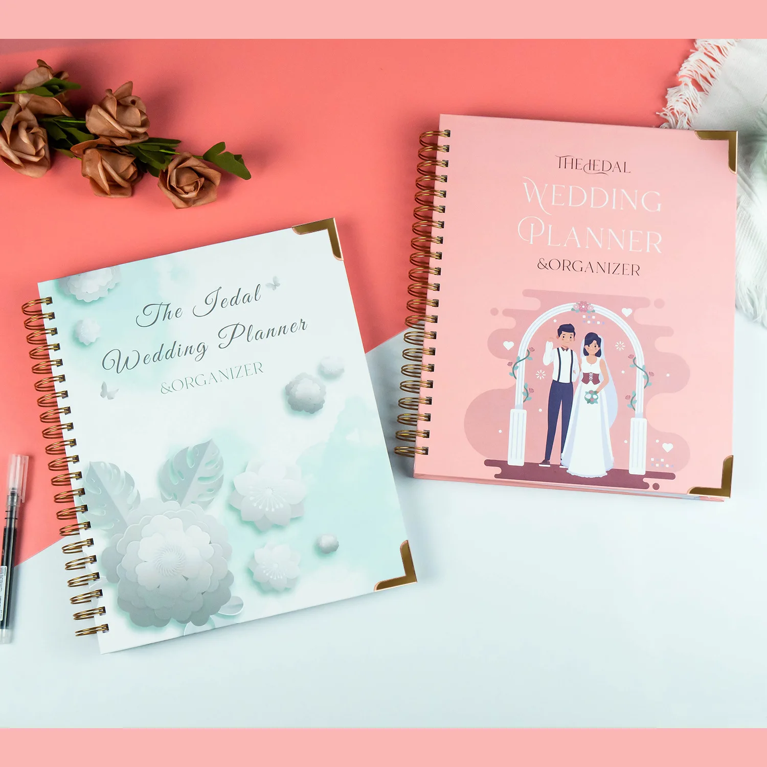 Double Loop Planificateur Budget Spiral A5 Cuadernos Journal Libreta Planner Custom Printing Luxury