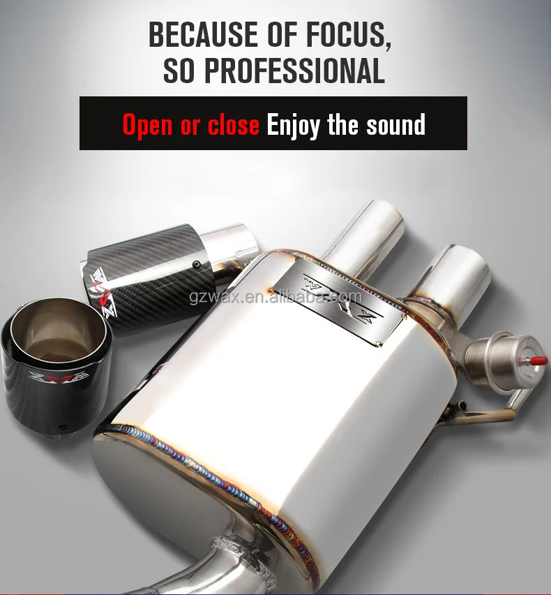 Cat-back Exhaust Muffler Pipe Electronic Valve Performance Exhaust Manifolds Catback Exhaust System For Toyota MARK X 2004-2016