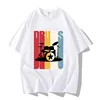 White Funny Guitar Graphic Tee Shirt 5