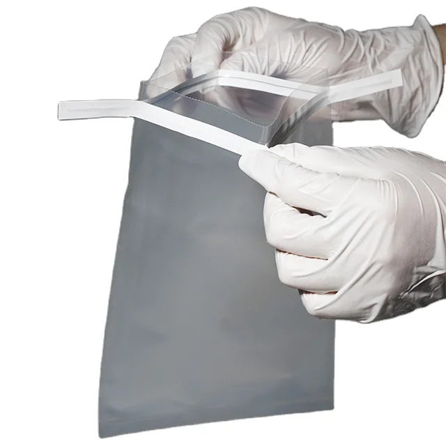 Lab plastic polyethylene test sterile blender sample bag transparent ...