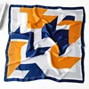 Simple white diary-blue orange