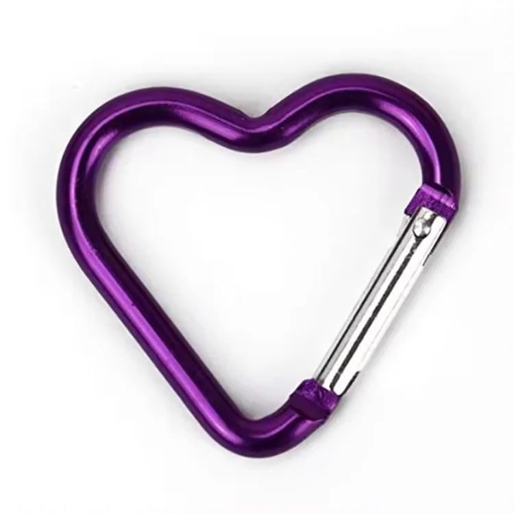 Custom Heart Carabiner - Durable Aluminum for Outdoor Use