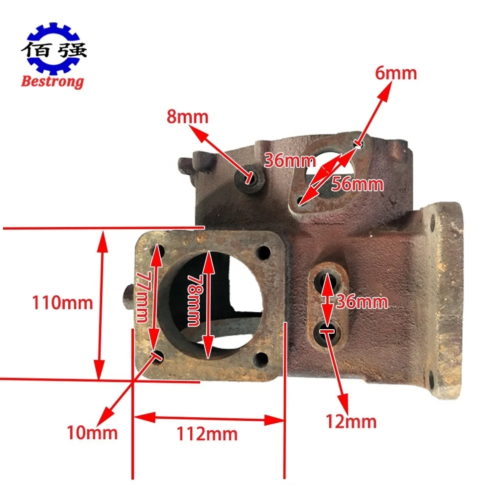 Diesel Engine Spare Parts Cylinder Block Body Case for Danyang Fenghuang Phenix R175FA 175FA Diesel Engine