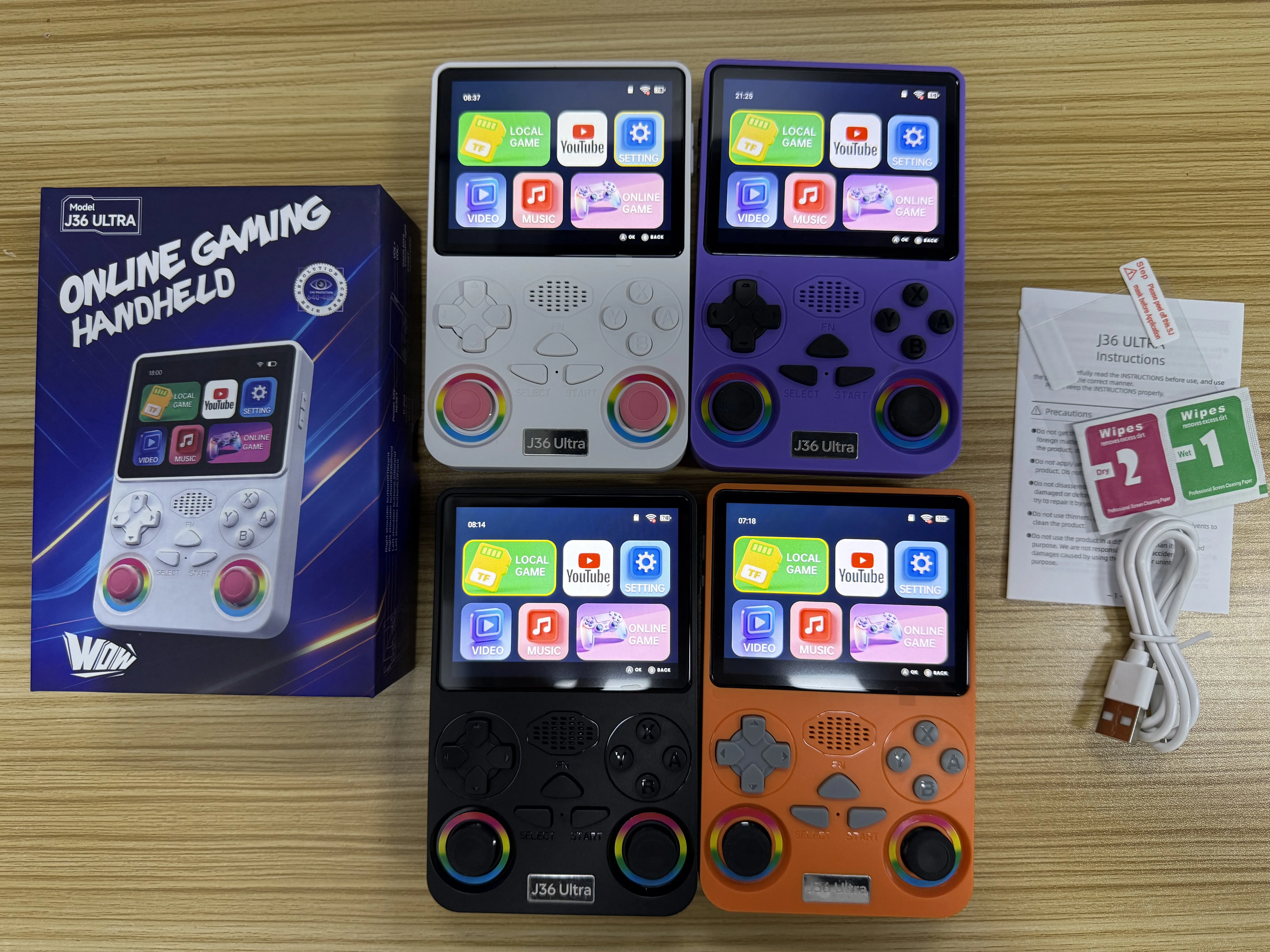 Console de jeu rétro portable - RNCYN - Écran IPS 3.5 pouces - V10