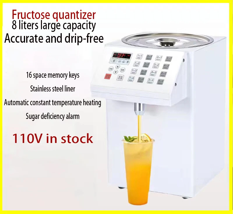 Automatic Sugar Fructose Syrup Dispensing Machine for Bubble Milk Tea Drink Shop Coffee Syrup Dispenser