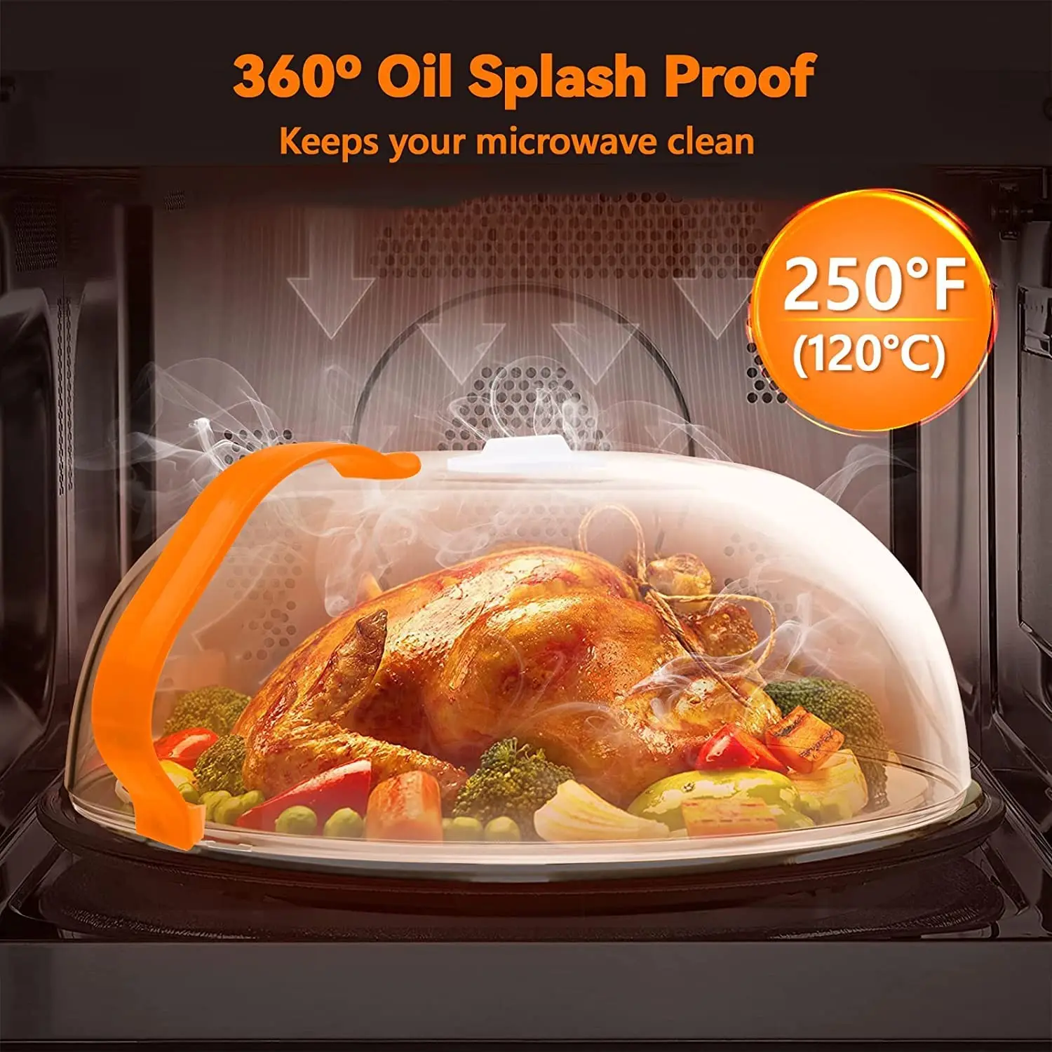 Microwave Cover For Food Splatter,Microwave Splatter Cover Bpa Free