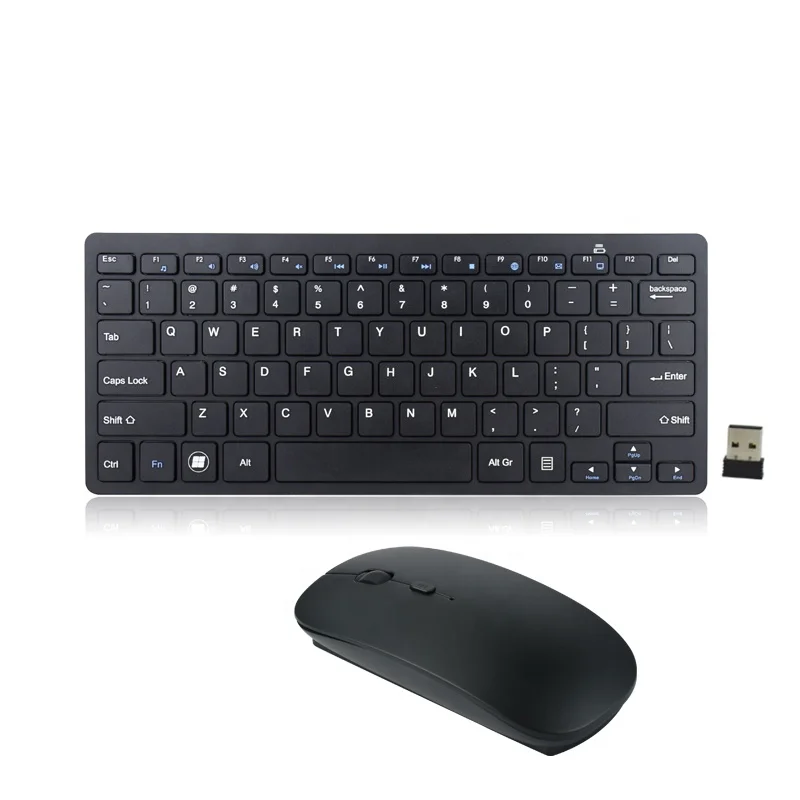 Slim 2.4G Wireless Bluetooth Keyboard and Cordless Mouse Kits For iPad Tablet PC 