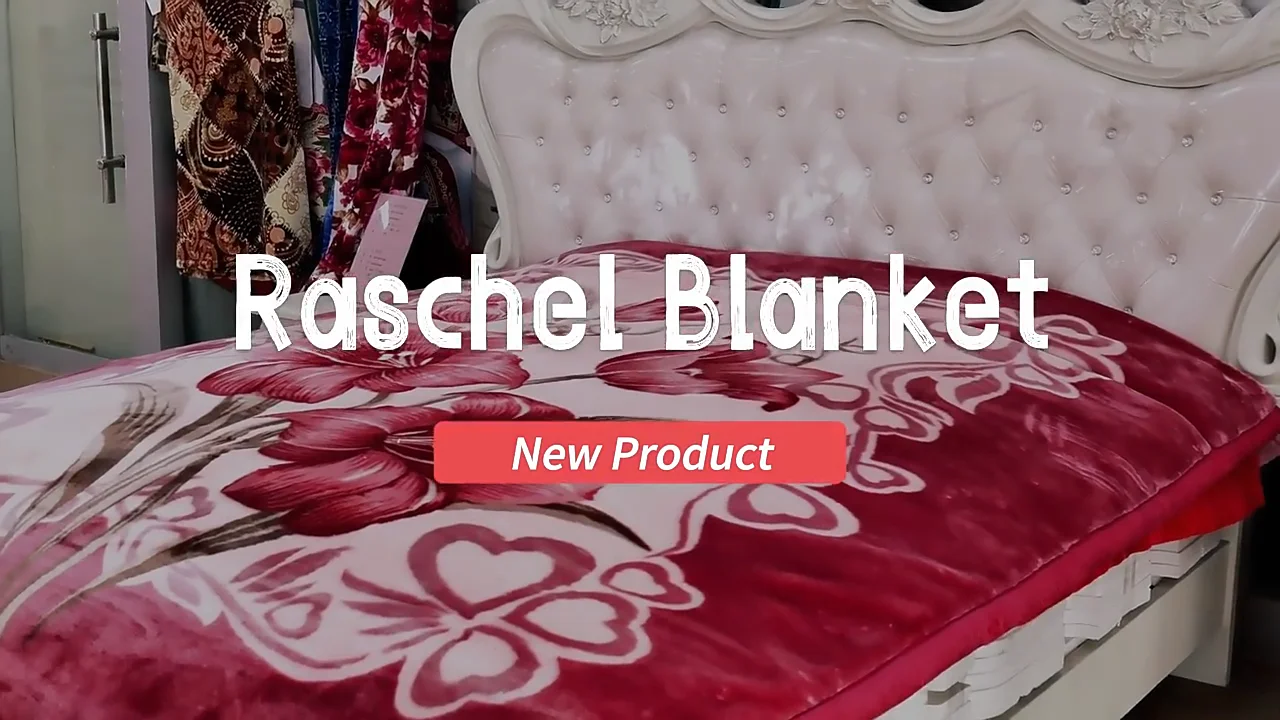 Throw Turkish Raschel Blanket 100 Polyester Raschel Fleece Blanket