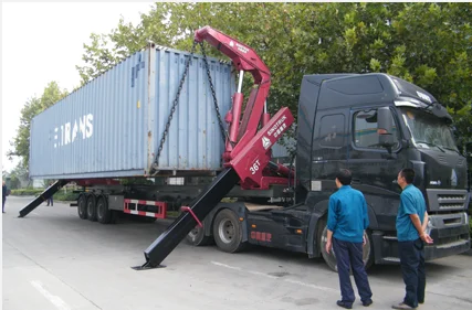 3 Axle 20ft 40ft 37ton Container Side Lifter Self Loading Truck