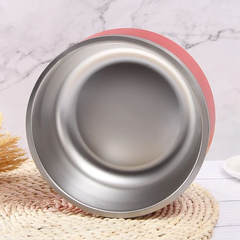 Custom Dog Bowl Stainless Steel High Capacity 304 Double Stainless Steel Non Slip Pet Bowl Feeder factory