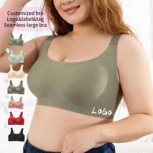 Customized Soutiens-gorge Summer Sports Seamless Breathable Anti-Sagging Breast-Retracting Beautiful Breasts Large Size Bras