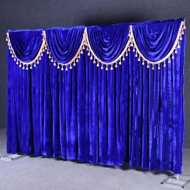 Simple Style Wedding Reception Stage Backdrop Velvet Material 3m*4m Wedding  Backdrop - Buy Wedding Decorations,Party Backdrop,Stage Background Product  on 