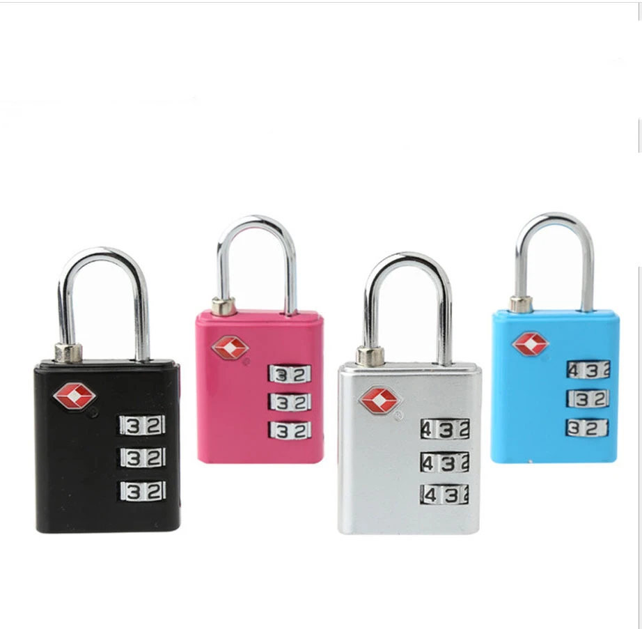 Изготовленным на заказ логосом 3 цифровой кодовый замок TSA для