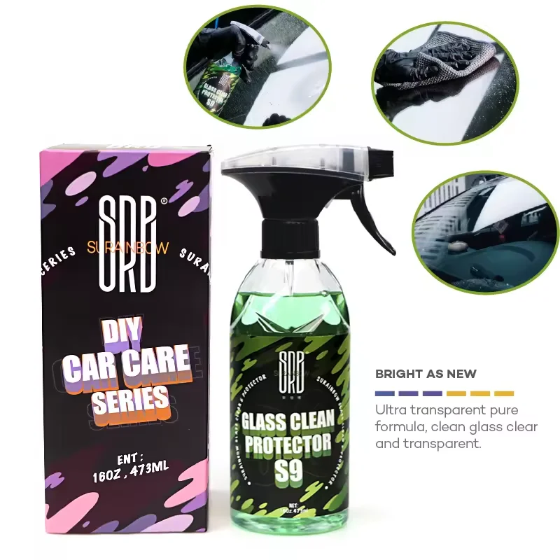 Surainbow S9 Glass Treatment and Cleaner Car Glass Cleaner Spray Glass and Window Cleaner Spray Bottle