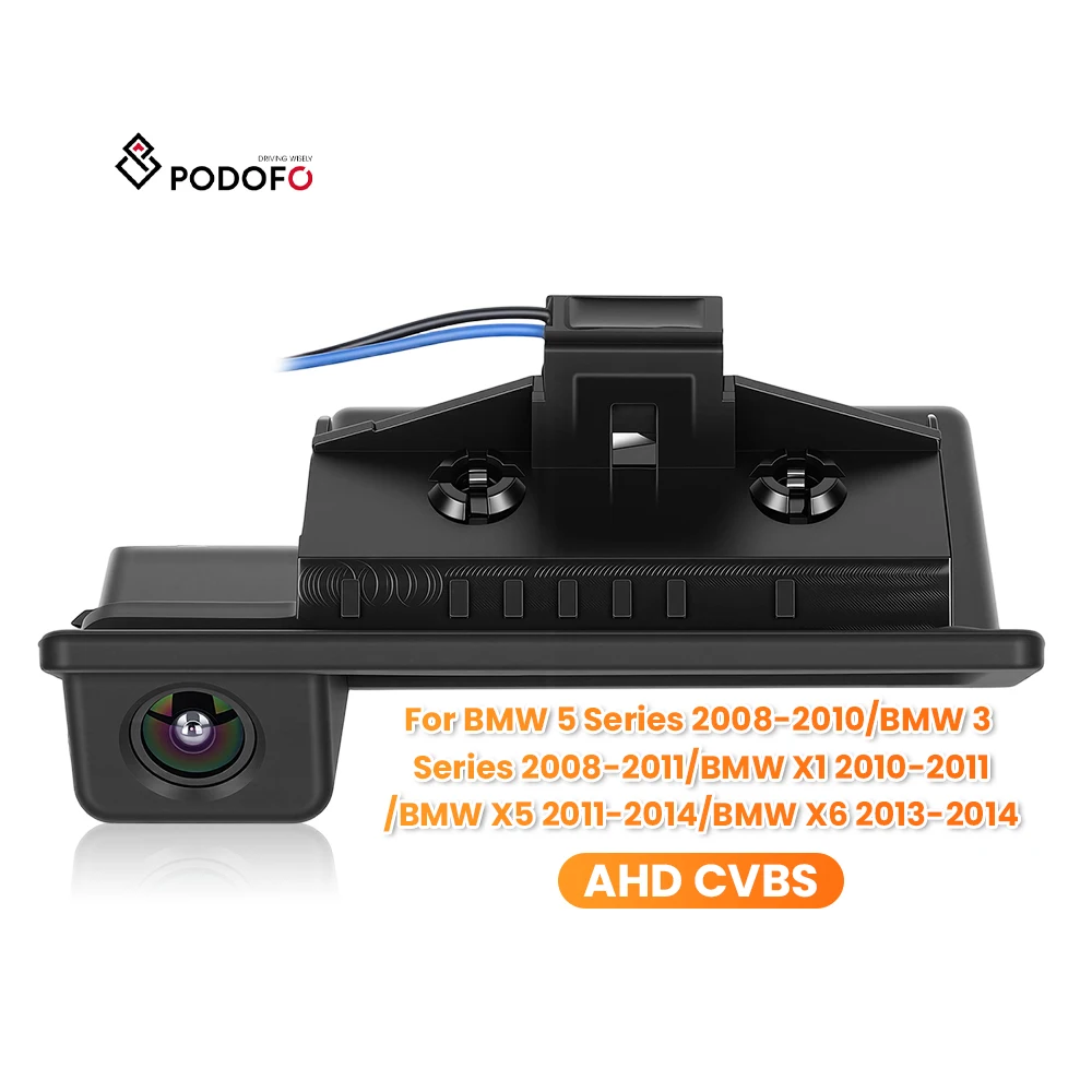 Podofo Backup Camera Car Rear View Reversing Camera for BMW 3/5 Series 2008-2011/X1 2010-2011/X5 2011-2014/X6 2013-2014 OEM ODM A4743