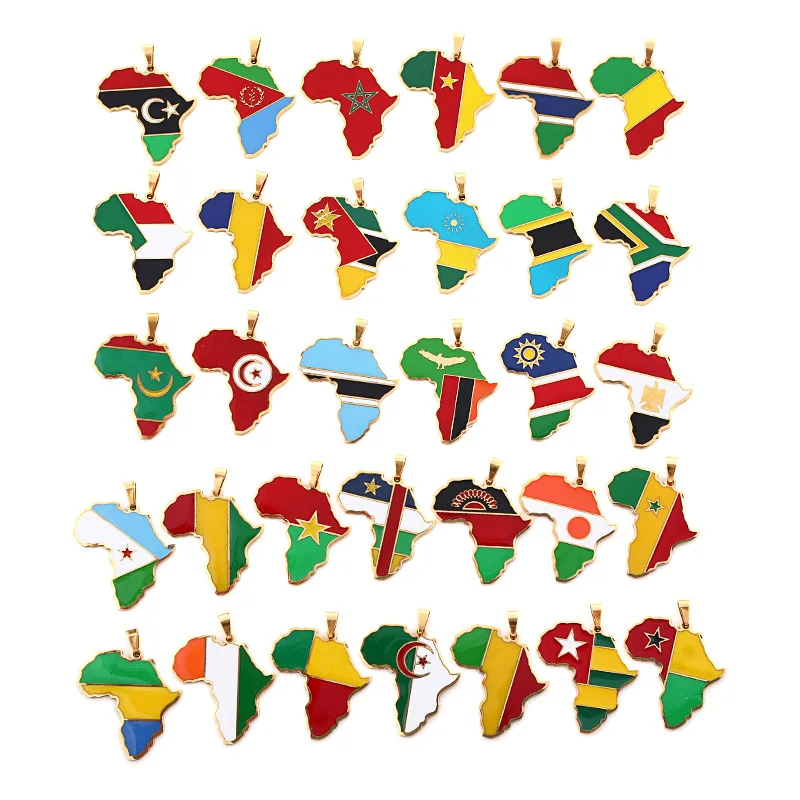 Africa Map Neckalce