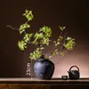 23cm ceramic pot with maple leaf