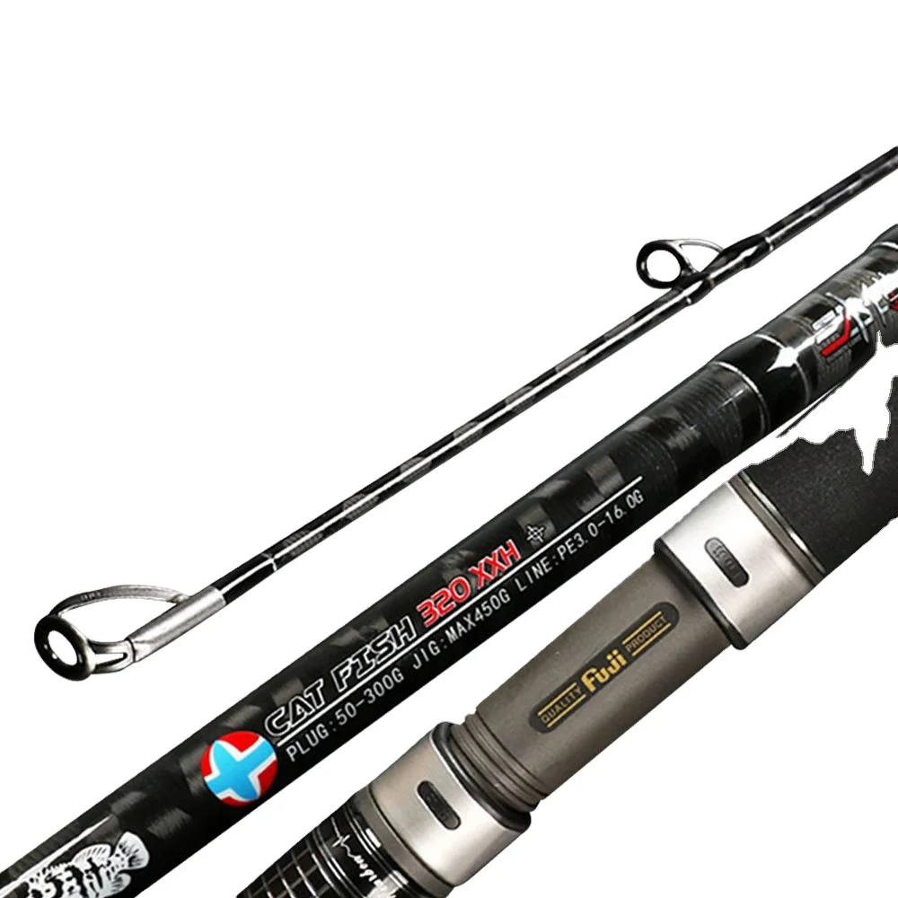 Saltwater Lure Weight 50-200g Catfish Spinning Rod Toray Carbon Cloth  2.8m-3.6m XH XXH Sea Fishing Rod Fuji Guide Popper Rod