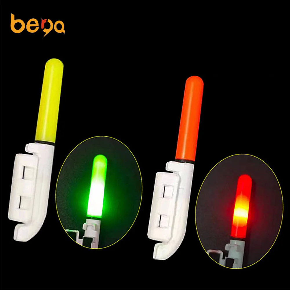 Green Smart Sensor Light LED Fishing Rod Light always on Night Fishing Rod Tip Light Electronic Alarm