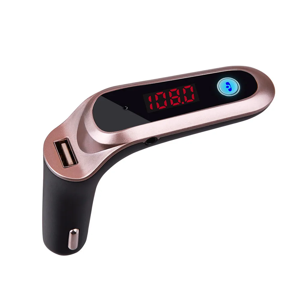 S7 Car Charger 4 in 1 Hands Free Wireless BT FM Transmitter S7 Car Kit MP3 Player SD USB Car Accessories