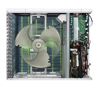 1.5 Ton 2HP 18000Btu Split System AC Unit Indoor Electric Fireplace Outdoor Installation Freestanding