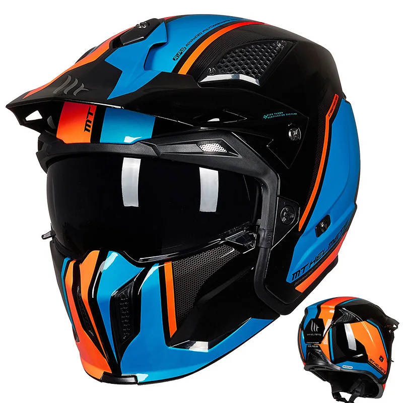 DC ミラー仕上げヘルメット（RIDEZ TRIPLE CROSS ブラック Lサイズ(59 