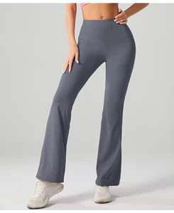 High Waist Flared Leggings for Women Tummy Control Casual Flare Yoga Pants for Yoga Workout Gym