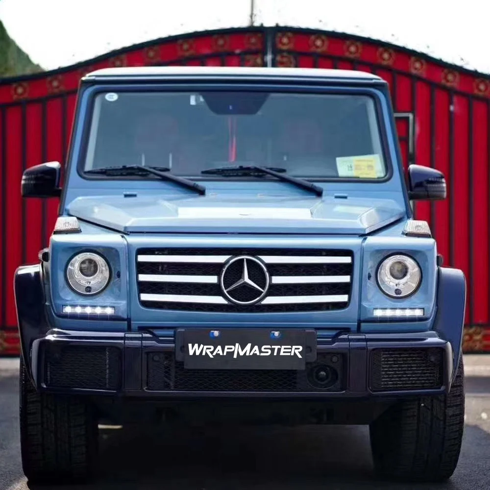 WRAPMASTER 1.52*17m Sticker Super Gloss Crystal China Blue Car Vehicle Wrapping Film Wrap Vinyl