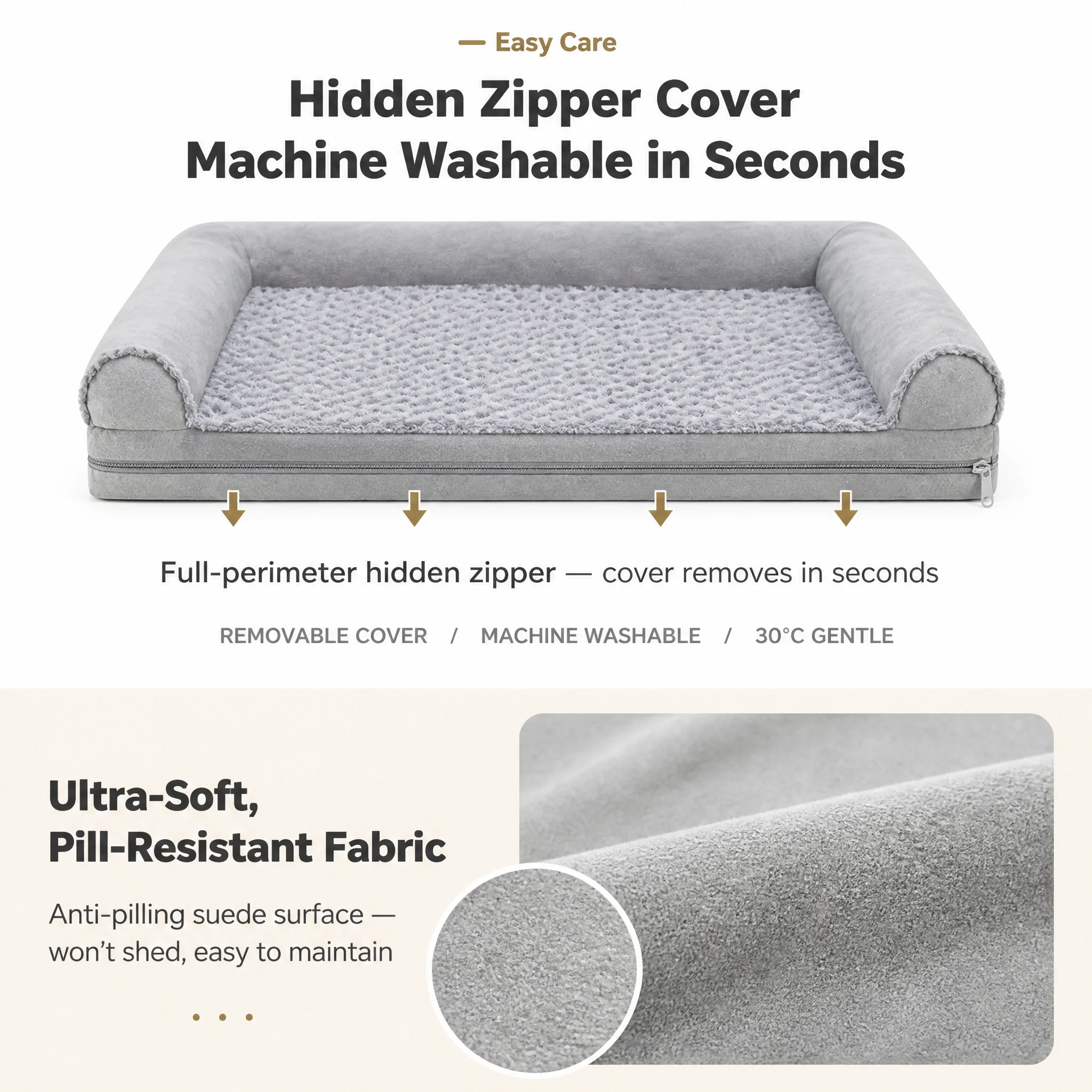 Orthopedic Egg Crate Foam Pet Bed — Product details 5