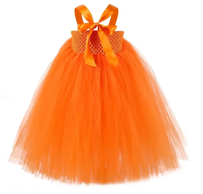 Girls Dress for Halloween Hot Sale Halloween Pumpkin Cosplay Girls Tutu  Dress Party Girls Stage Performance Costumes