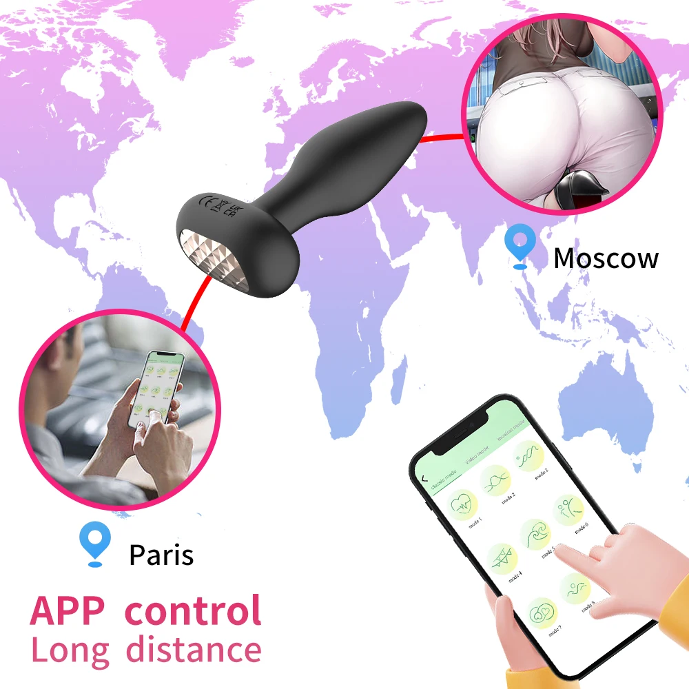 Curved silicone butt plug showing tapered design and ergonomic shape