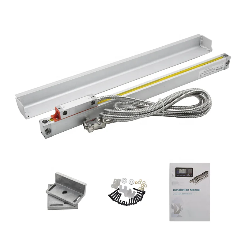DITRON Dro 2 Axis 3 Axis Metal Case Digital Readout Display with Linear Glass Scale for Milling Lathe Machine