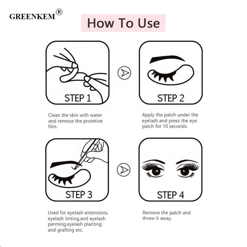 Патчи гелевые под глаза для наращивания ресниц, бумажные стикеры, инструменты для макияжа, подушечки для глаз