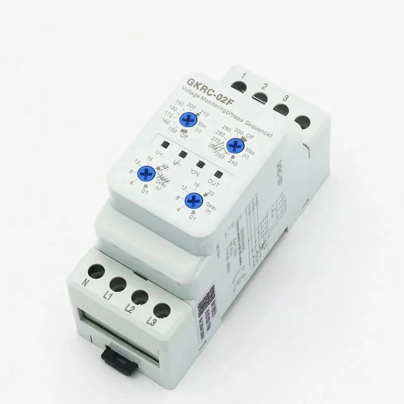product over and under voltage protector gkrc 02f new three phase phase sequence protector-1