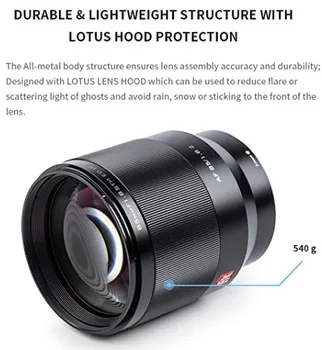 Viltrox 85mm F1.8 STM Auto Focus Lens with Full Frame Large Aperture Lens for Nikon Z5 Z6 Z7 Z50 Z7II Z6II Cameras detail image