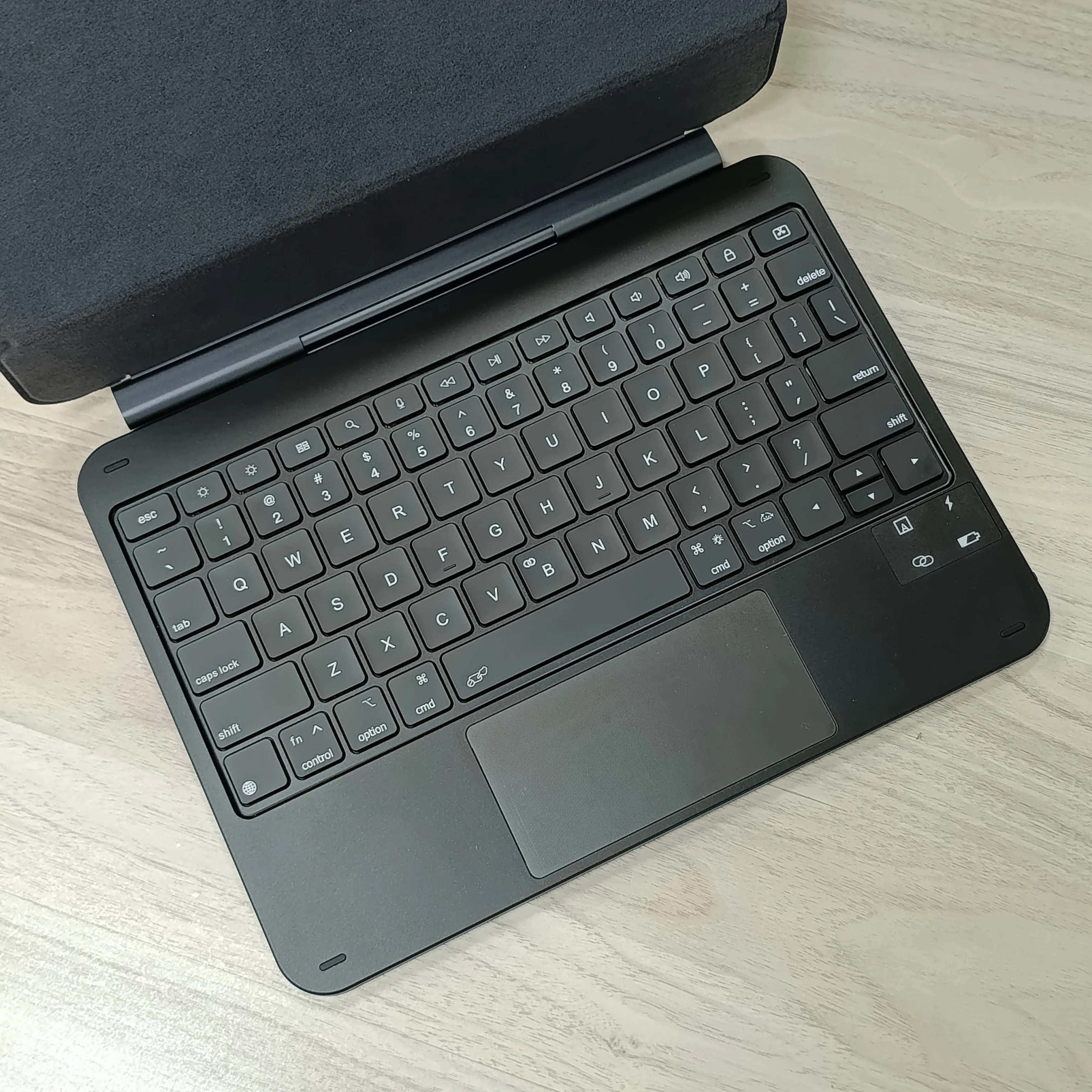 product laudtec for apple magic keyboard and cover universal blue tooth smart backlit trackpad custom for ipad pro 11 pouce m4 m5 pbk348-5