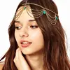 Gold Turquoise Pendant Headband