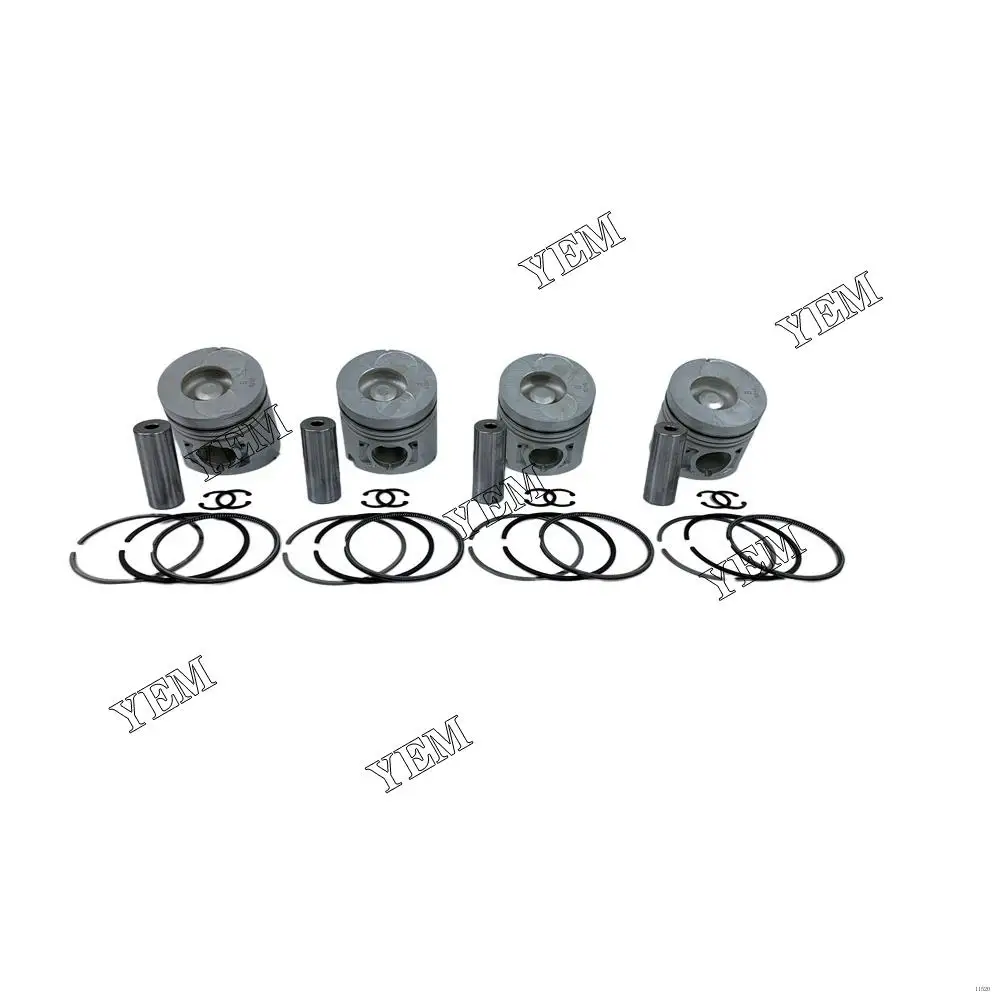 4JB1 Engine Piston Kit With Piston Pin for Isuzu Construction Machinery Parts