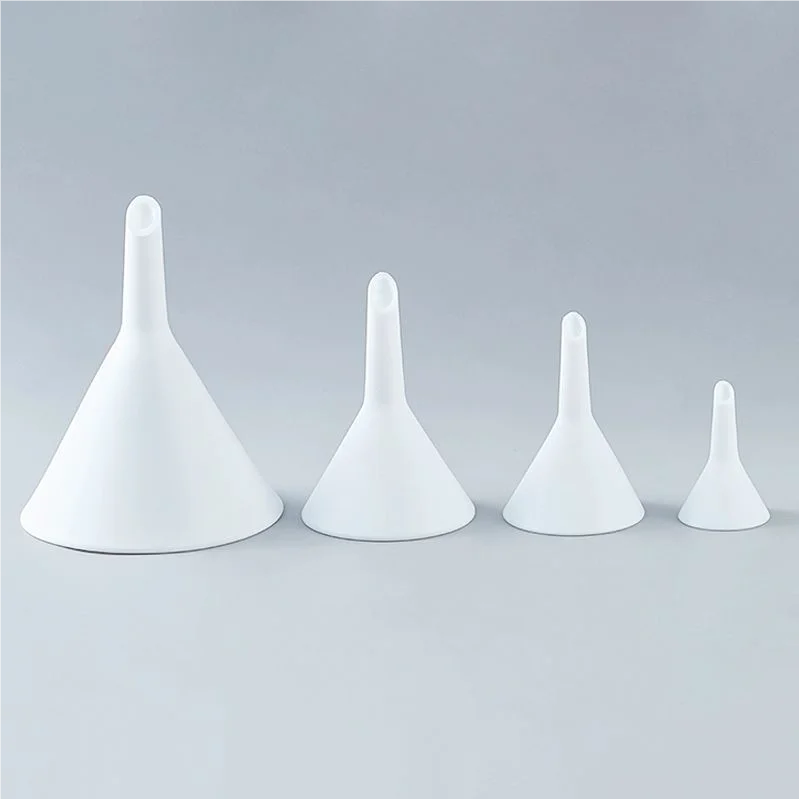 Polytetrafluoroethylene Triangular Funnel Laboratory Strong Acid and Alkali Resistant 52/80/105/160mm PTFE Funnel