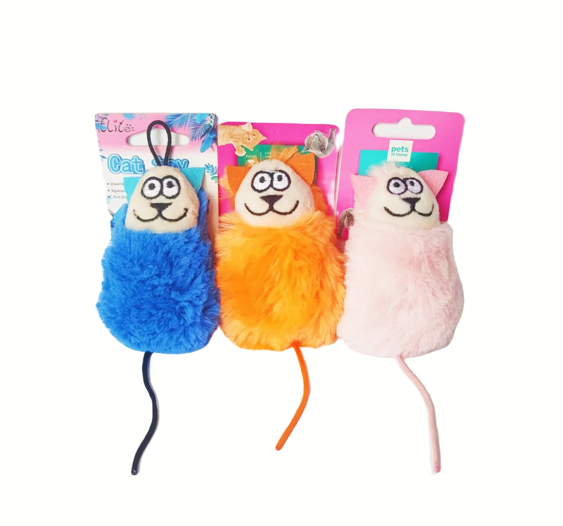 Cat Playing Long Tail Mouse Pet Training Toy Interactive Chew Toys