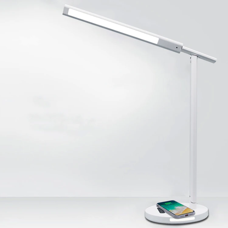 Лидер продаж 2020 настольная лампа с беспроводной зарядкой умный настольный порт кроме того для
